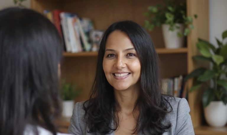 Julia in coaching session